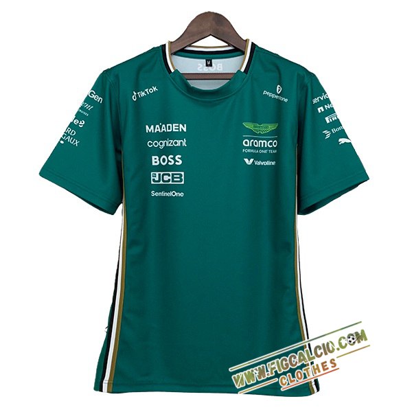 Maglietta Aston Martin F1 Team Verde 2025