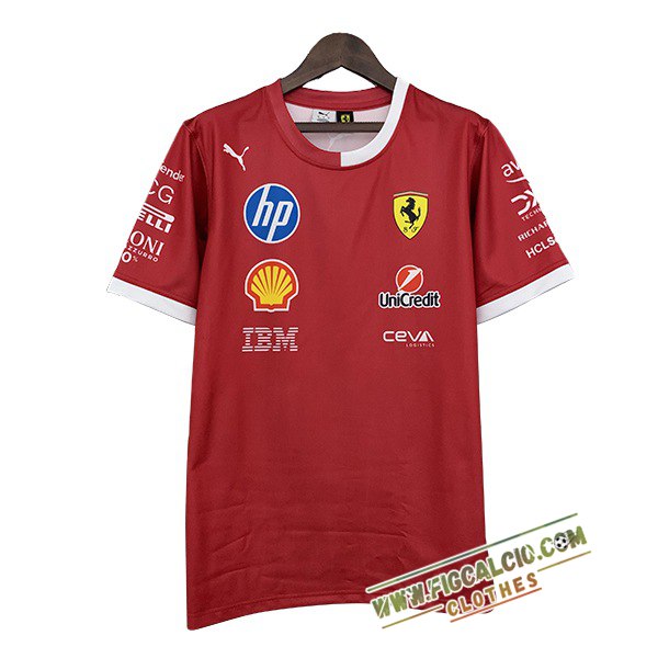 Maglietta Scuderia Ferrari F1 Team Rosso 2025