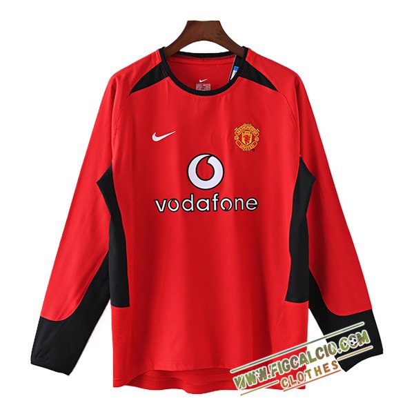Maglie Calcio Manchester United Retro Prima Manica Lungas 2002/2003