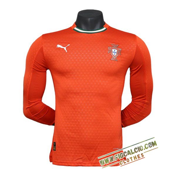 Nuova Maglia Nazionale Portogallo Manica Lungas Prima 2025/2026