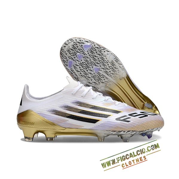 Adidas Scarpe Da Calcio F50 ELITE FG Bianco/Nero/Giallo