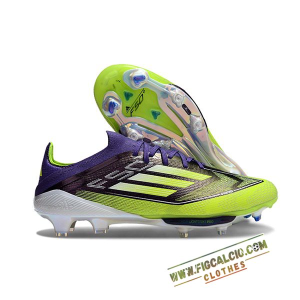 Adidas Scarpe Da Calcio F50+.1 FG Verde/Nero/viola