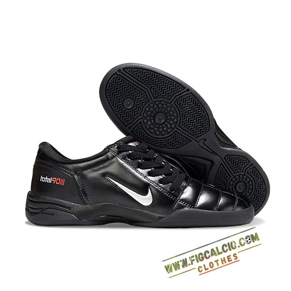 Nike Scarpe Da Calcio T90 IC Nero/Bianco -02