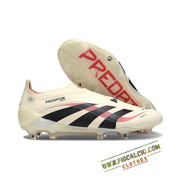 Adidas Scarpe Da Calcio 25 Predator Elite LL FG Bianco/Nero/Rosso