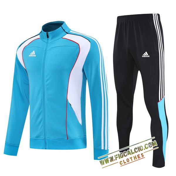 Insieme Tuta Calcio Giacca Adidas Azzurro 2025/2026