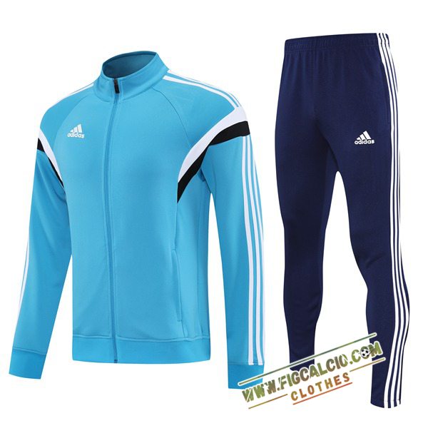 Insieme Tuta Calcio Giacca Adidas Blu 2025/2026 -02