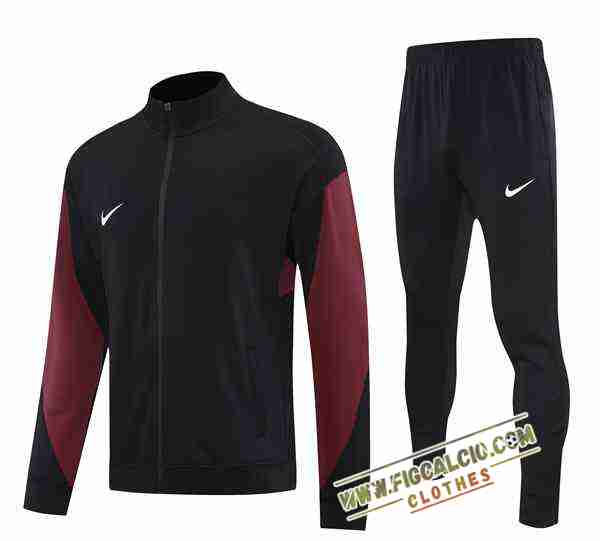 Insieme Tuta Calcio Giacca Nike Nero/Rosso 2025/2026