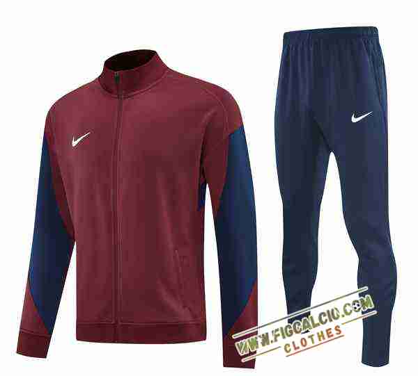 Insieme Tuta Calcio Giacca Nike Rosso/Blu 2025/2026