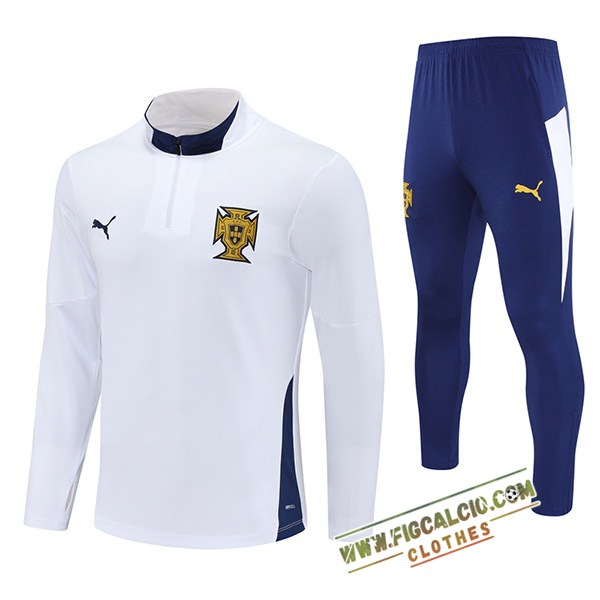 Insieme Tuta Calcio Portogallo Bianco/Blu 2025/2026