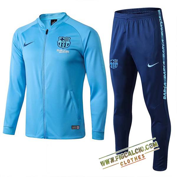 Insieme Tuta Calcio Giacca FC Barcellona Azzurro 2025/2026