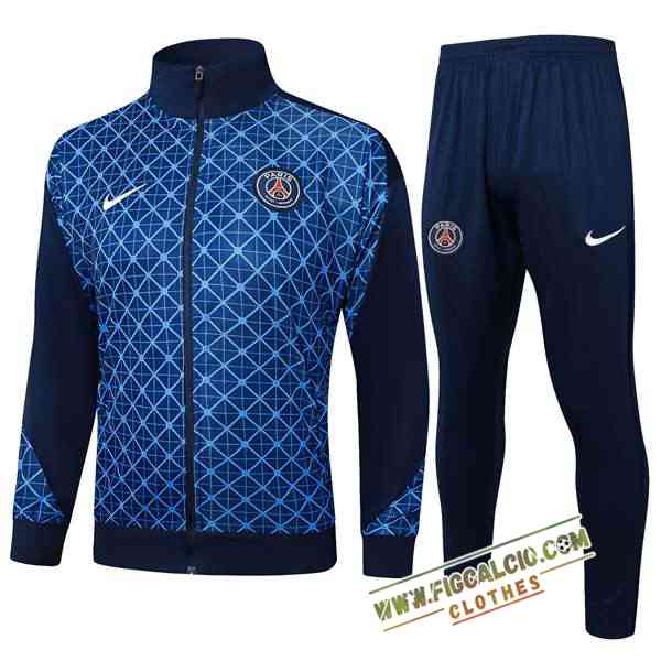 Insieme Tuta Calcio Giacca PSG Blu Reale 2025/2026
