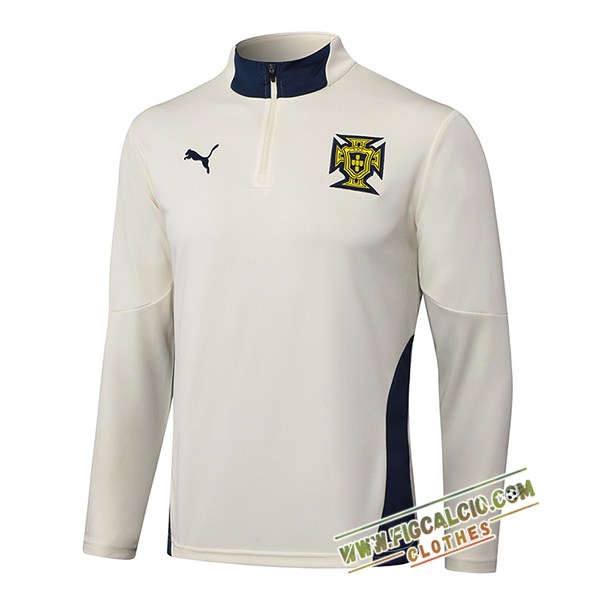 Felpa Allenamento Portogallo Beige 2025/2026