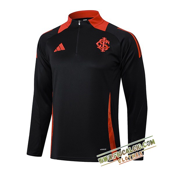 Felpa Allenamento SC Internacional Nero/Rosso 2025/2026