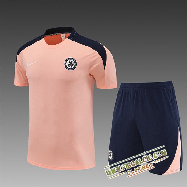Kit Maglia Allenamento FC Chelsea Bambino Rosa 2025/2026