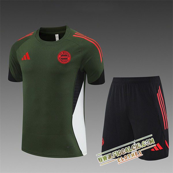 Kit Maglia Allenamento Bayern Monaco Bambino Verde 2025/2026