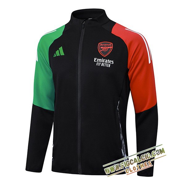 Giacca Calcio Arsenal Nero/Verde/Rosso 2025/2026