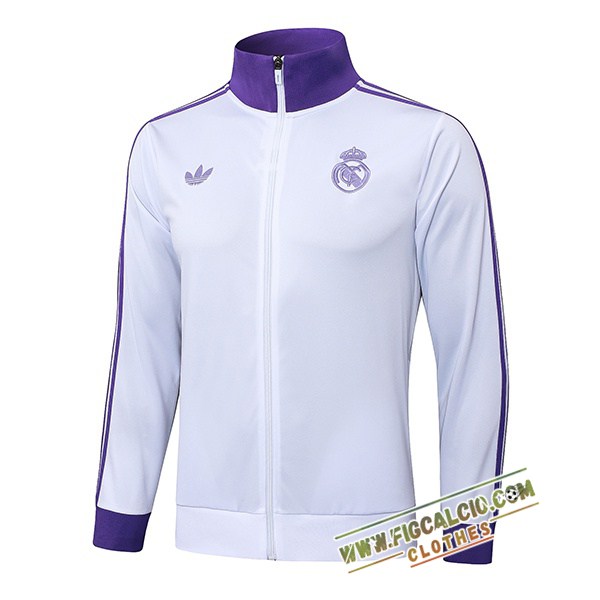 Giacca Calcio Real Madrid Bianco/viola 2025/2026