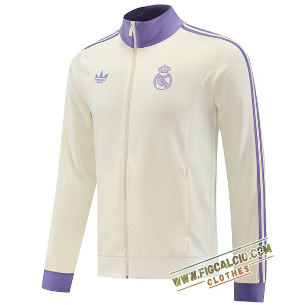 Giacca Calcio Real Madrid Beige/viola 2025/2026