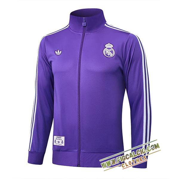 Giacca Calcio Real Madrid viola/Bianco 2025/2026