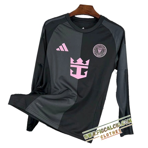 Nuova Maglie Calcio Inter Miami CF Manica Lungas Seconda 2025/2026