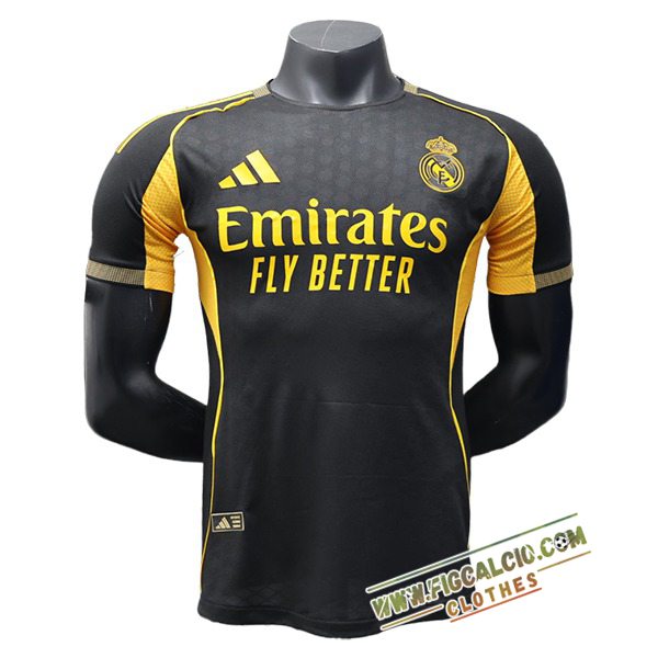 Maglie Calcio Real Madrid Special Edition Nero/Giallo 2025/2026