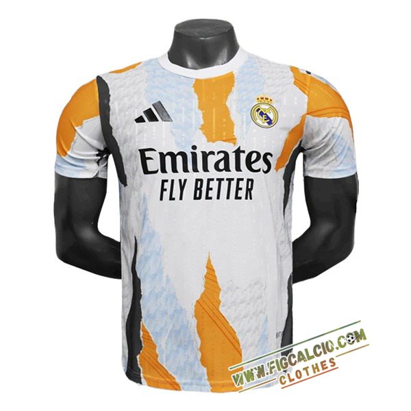Maglie Calcio Real Madrid Special Edition Bianco/Arancia 2025/2026