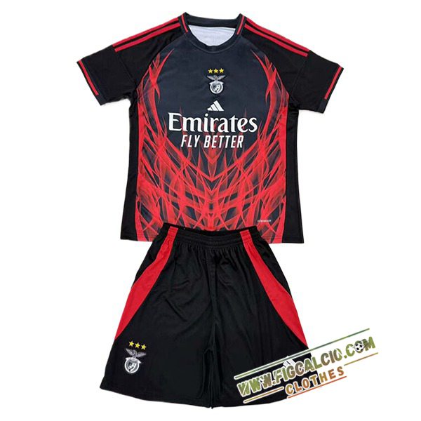 Maglie Calcio Benfica Bambino Special Edition Nero/Rosso 2025/2026