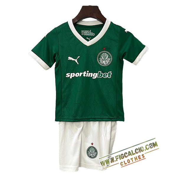 Nuova Maglie Calcio Palmeiras Bambino Prima 2025/2026