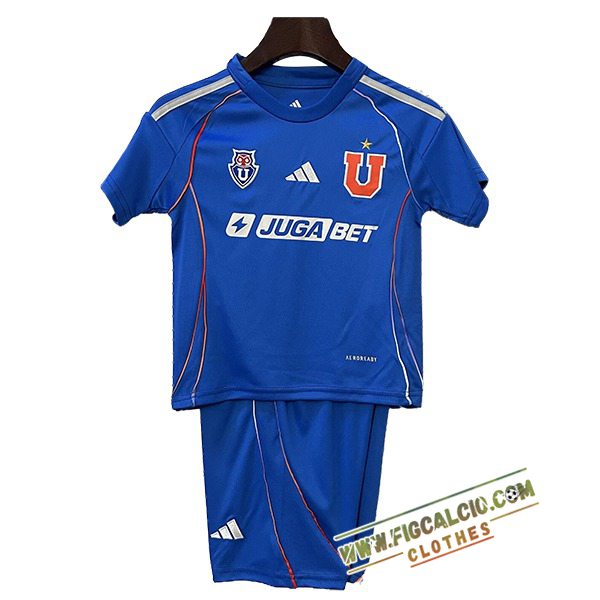 Nuova Maglie Calcio Università del Cile Bambino Prima 2025/2026