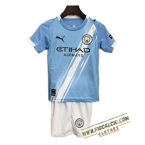 Maglie Calcio Manchester City Bambino Prima 2025/2026