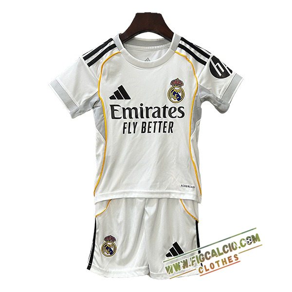 Maglie Calcio Real Madrid Bambino Prima 2025/2026