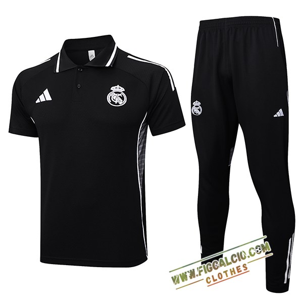 Kit Maglia Polo Real Madrid Nero 2025/2026