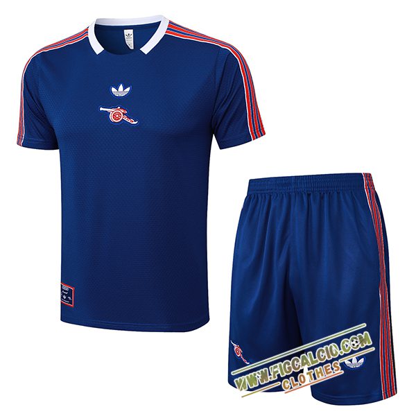 Kit Maglia Allenamento Arsenal Blu/Rosso 2025/2026