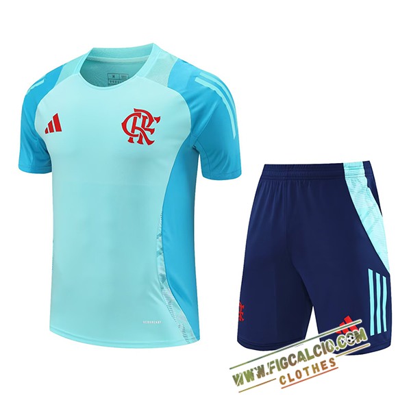 Kit Maglia Allenamento Flamengo Verde/Blu 2025/2026