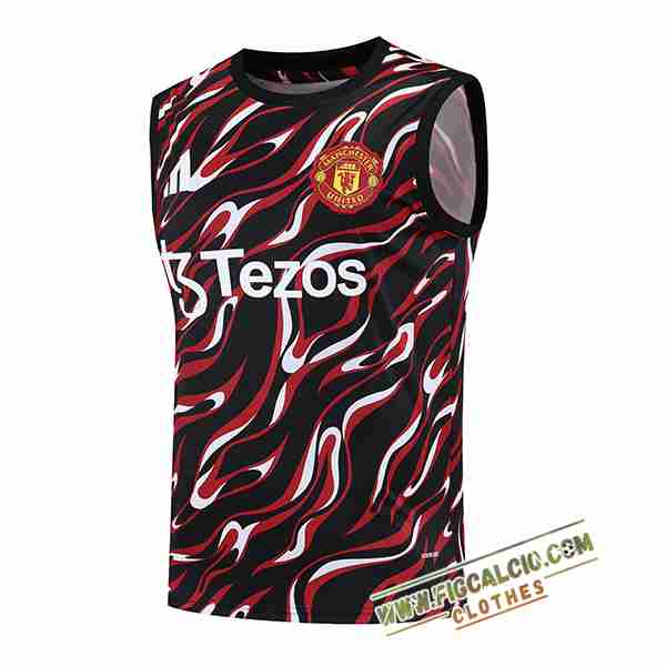 Canotta Allenamento Manchester United Rosso/Nero 2025/2026