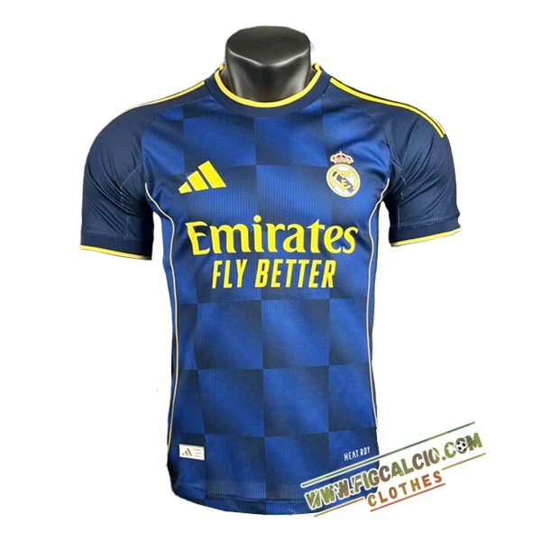 T Shirt Allenamento Real Madrid Blu/Giallo 2025/2026