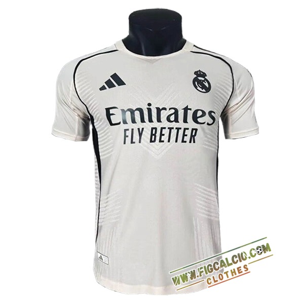 T Shirt Allenamento Real Madrid Bianco/Nero 2025/2026