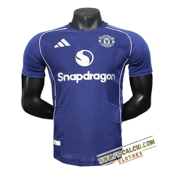 T Shirt Allenamento Manchester United Blu Reale 2025/2026