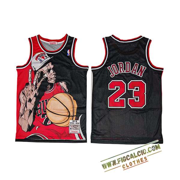Maglia Chicago Bulls (JORDAN #23) 2025/26 Nero/Rosso
