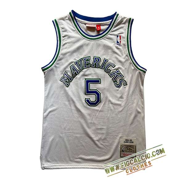 Maglia Dallas Mavericks (KIDD #5) 2025/26 Bianco/Blu