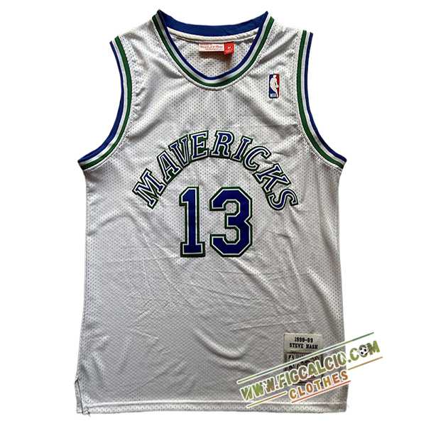 Maglia Dallas Mavericks (NASH #13) 2025/26 Bianco/Blu