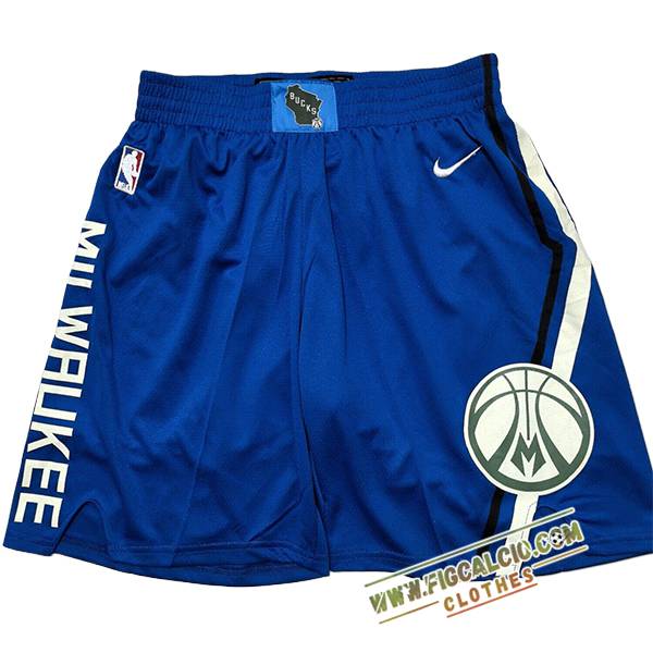 Pantaloncini NBA Milwaukee Bucks 2025/26 Blu