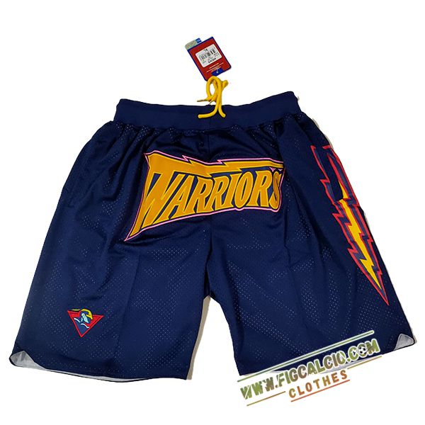Pantaloncini NBA Golden State Warriors 2025/26 Blu Scuro