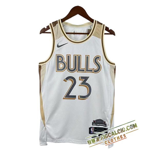 Maglia Chicago Bulls (JORDAN #8) 2025/26 Bianco/Giallo