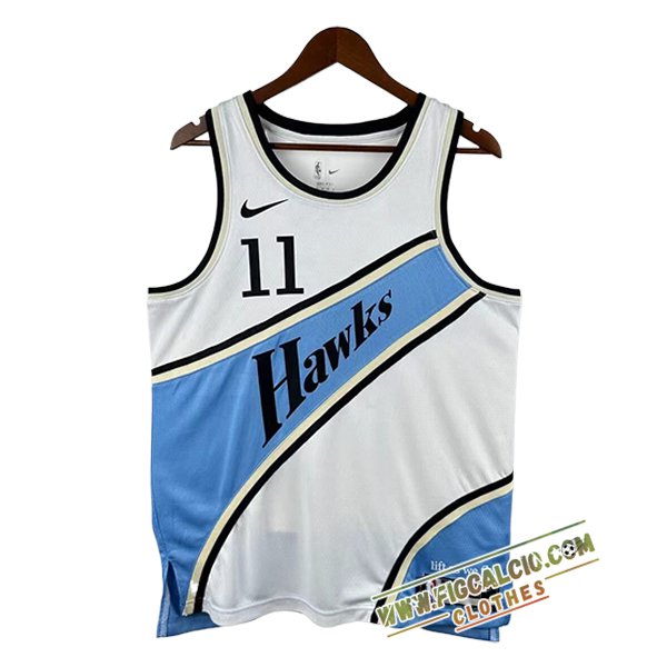 Maglia Atlanta Hawks (YOUNG #11) 2025/26 Bianco/Blu