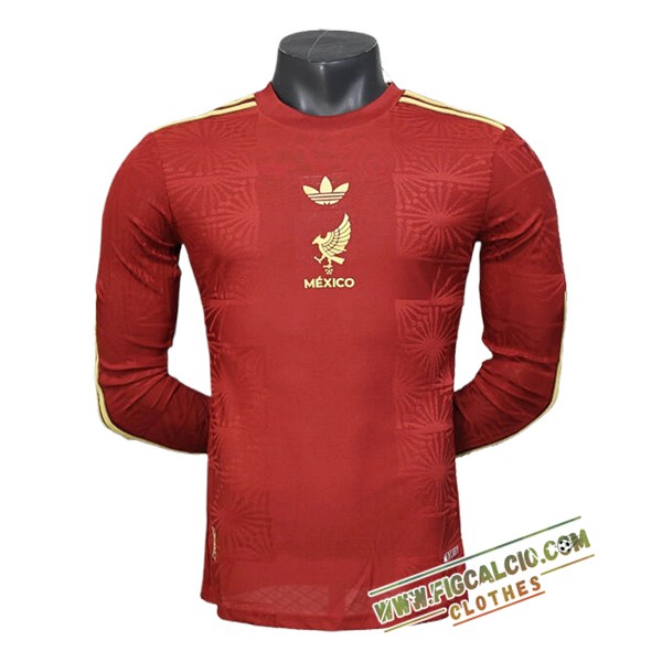 Maglia Nazionale Messico Special Edition Manica Lungas Rosso 2025/2026