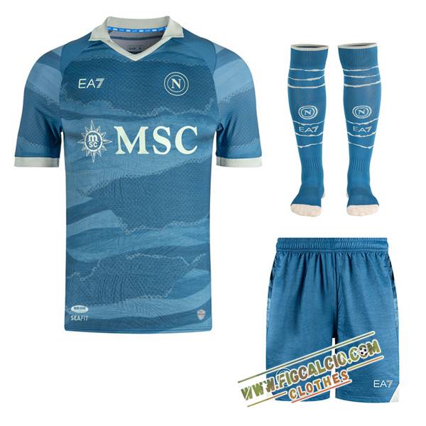 Kit Maglia SSC Napoli Partenope Edition (Pantaloncini + Calzini) 2024/2025