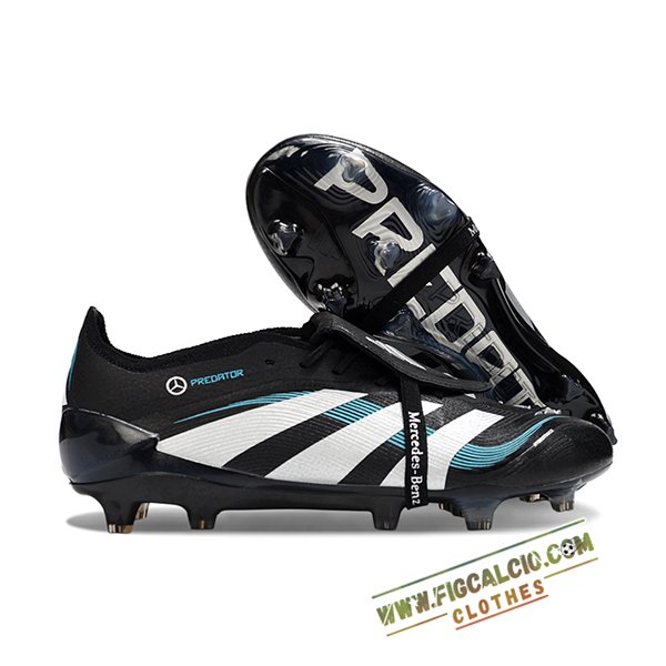 Adidas Scarpe Da Calcio 25 Predator Elite Tongue FG Nero/Bianco/Blu