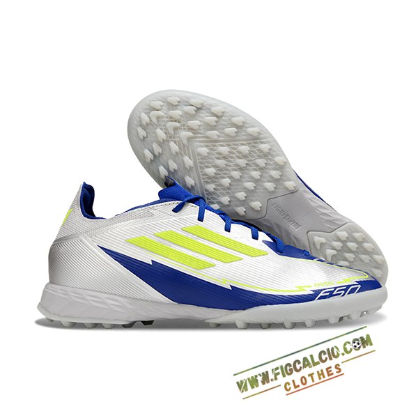 Adidas Scarpe Da Calcio F50 PRO TF Bianco/Blu/Verde