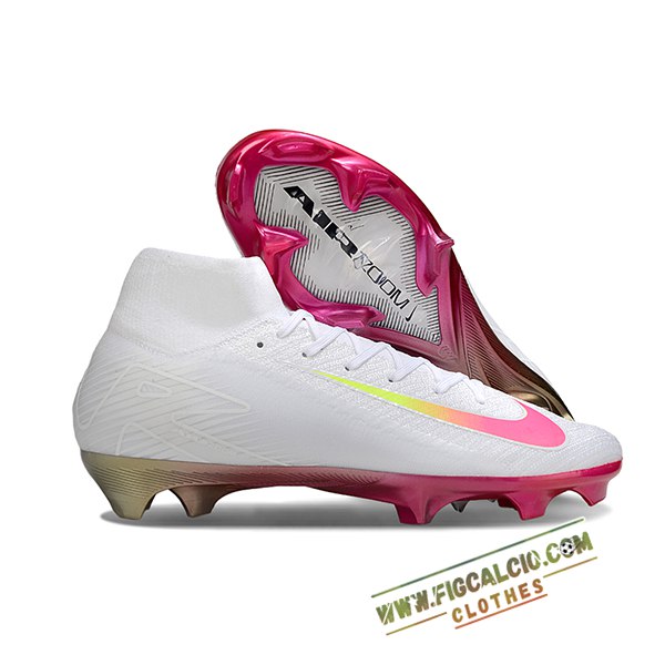 Nike Scarpe Da Calcio Air Zoom Mercurial Superfly IIX Elite FG Bianco/Rosa